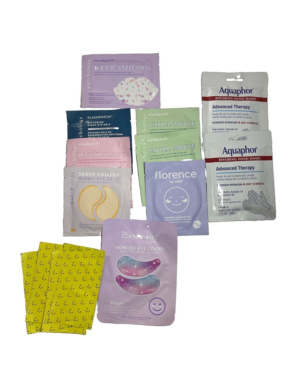 Skincare Eye, Nose, & Hand Mask Bundle (Patchology, Florence By Mills, Starface)